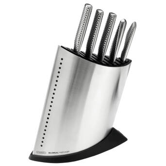 Global Zestaw noży w gładkim bloku 11cz.